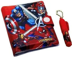 Youth Enterprises Pack of 1 Cute Avengers Themed Printed Mini Pocket Button Diary with Small Pen for Kids Birthday Gift | Return Gift| Assorted Colours-to be Sent as per Availability--thumb2