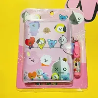 Youth Enterprise Crafts Pack of 2 BTS Pocket Diary with Smiley Emoji pen Writing Book for Kids Girls Boys (Pack of 2 Pcs) Random design and color sent.Birthday Gifts, Return Gits, Kanjak Gifts.-thumb4