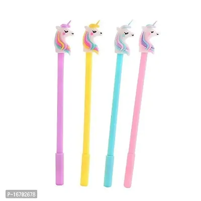 Youth Enterprises (Pack of 6) Unicorn Cartoon Character Theme Gel Pen for Kids, Birthday Return Gifts, Creative Stationery Student School Supplies.-thumb2