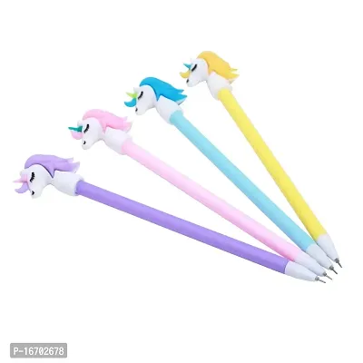Youth Enterprises (Pack of 6) Unicorn Cartoon Character Theme Gel Pen for Kids, Birthday Return Gifts, Creative Stationery Student School Supplies.-thumb0