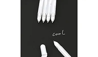 Set of 5 White Pen Fine Point - Smudge-resistant White Pen-thumb1