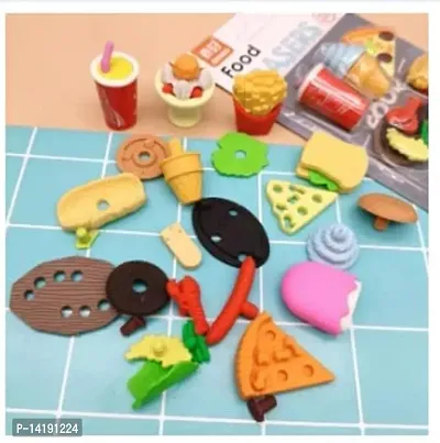 10Pcs Food Erasers Set.-thumb2