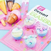 Pack of 9pcs Cup Cake Erasers Set.-thumb2