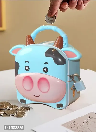 Pack of 1 Cow Theme Money Bank.-thumb3