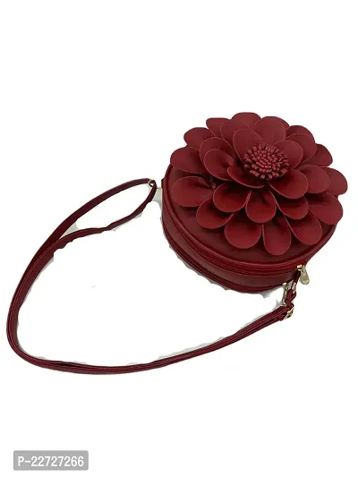 Stylish Artificial Leather Self Pattern Sling Bags For Women-thumb0