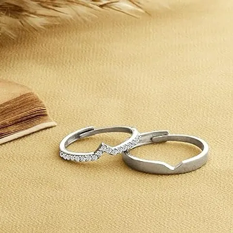 Beautiful Interlocking Couple Ring, Adjustable | Rings for Couple  Gifting