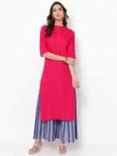 Stylish Rayon Solid Kurti For Women