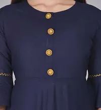 Women Solid Anarkali Pearl Line kurta-thumb3