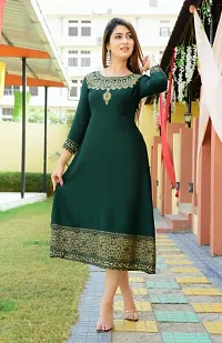 Women rayon kurti and dupatta set-thumb2