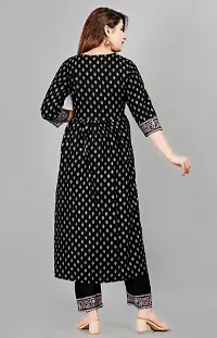 Classic Rayon Slub Printed Kurta Bottom Set for Women-thumb4