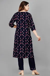 Classic Rayon Slub Printed Kurta Bottom Set for Women-thumb4