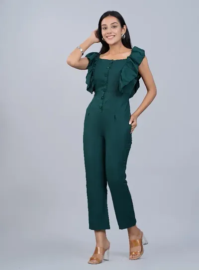 Trendy Jumpsuits With Frill Details
