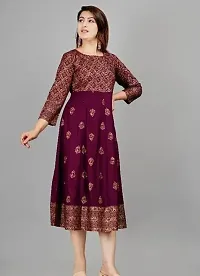 Fancy Rayon Ethnic Gowns For Women-thumb1