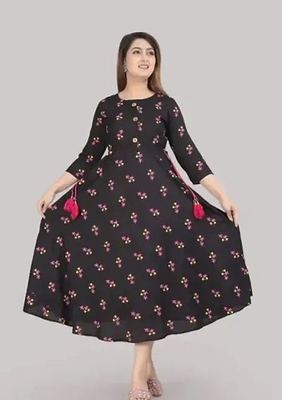 Fancy Rayon Ethnic Gowns For Women