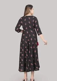 Fancy Rayon Printed Ethnic Gowns For Women-thumb2