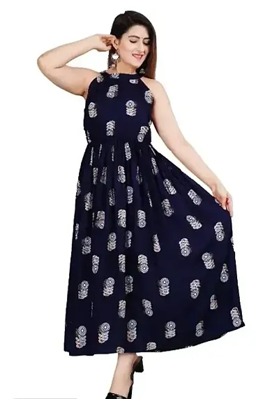 Stylish Rayon Gown For Women