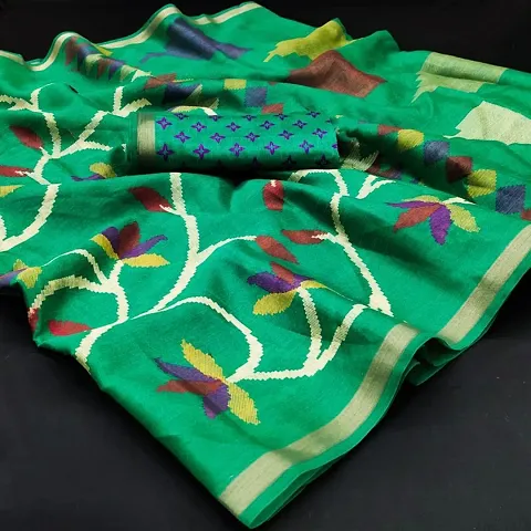 Classic Art Silk Saree with Blouse piece