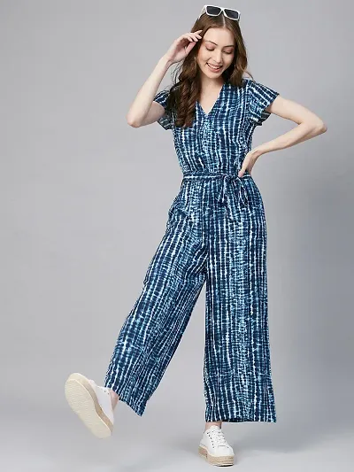 Stylish Multicolored Printed Jumpsuits For Women