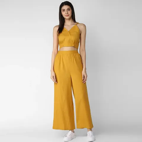 Contemporary Solid Co-Ord Set For Women