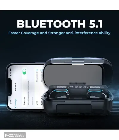boAt Tunifi Earbuds M-10 TWS With Power Bank upto 48 Hours playback Wireless Bluetooth Headphones Airpods ipod buds bluetooth Headset-thumb3