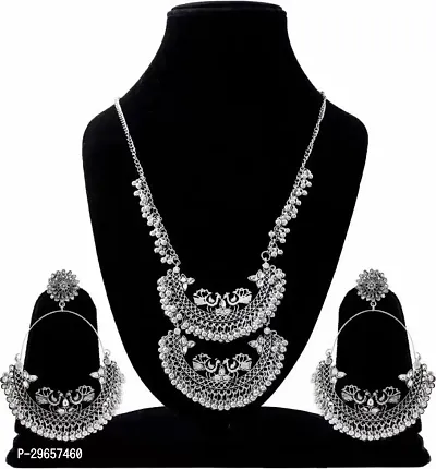 Stylish Brass Jewellery Set For Women-thumb0