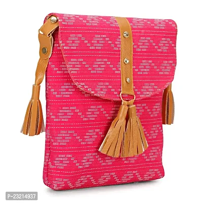 ZERATIO BAGS Women Sling Bag With Adjustable Strap Side Sling Bag Massenger (pink)-thumb0