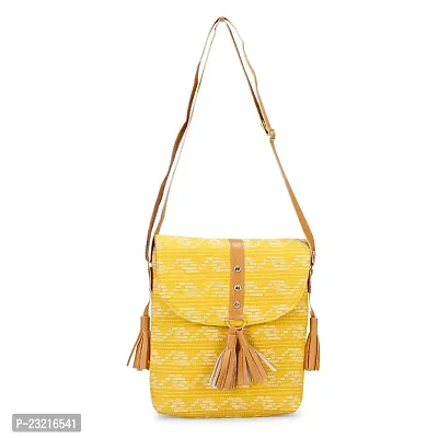 ZERATIO BAGS Women Sling Bag With Adjustable Strap Side Sling Bag Massenger (yellow)-thumb3
