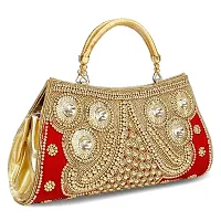 Shanvi handicraft Women's Stylish Hand Bag Clutch5-thumb1