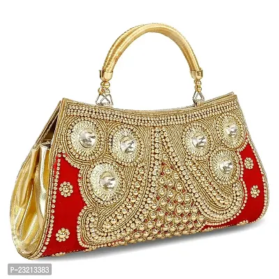 Shanvi handicraft Women's Stylish Hand Bag Clutch5-thumb2