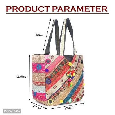 ZERATIO Bags Women's Huge Patch Work and Embroidered A Real Banjara Bag (Multicolour)-thumb4