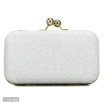 Shanvi Handicraft Beautiful Bling Box Clutch Bag Purse For Bridal, Casual, Party, Wedding (color 1)