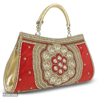 Shanvi handicraft Women's Stylish Hand Bag Clutch4-thumb2