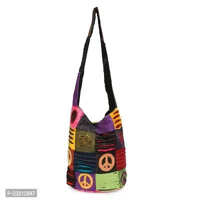 ZERATIO Bags Multicolour Indian Handicrafts Traditional Ethnic Design Women's Hippie Monk Bag