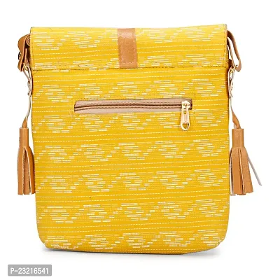 ZERATIO BAGS Women Sling Bag With Adjustable Strap Side Sling Bag Massenger (yellow)-thumb4