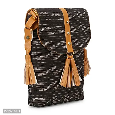 ZERATIO BAGS Women Sling Bag With Adjustable Strap Side Sling Bag Massenger (black 1)-thumb0
