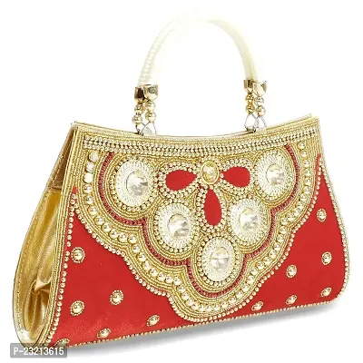 Shanvi handicraft Women's Stylish Hand Bag Clutch8-thumb2