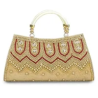 Shanvi handicraft Women's Stylish Hand Bag Clutch.-thumb1