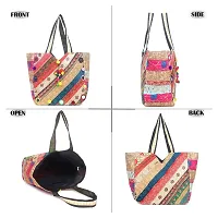 ZERATIO Bags Women's Huge Patch Work and Embroidered A Real Banjara Bag (Multicolour)-thumb1