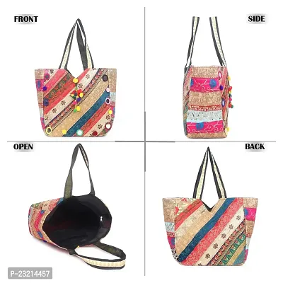 ZERATIO Bags Women's Huge Patch Work and Embroidered A Real Banjara Bag (Multicolour)-thumb2