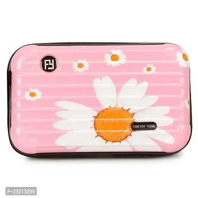 ZERATIO Bags Clutch Bag Purse For Kitty Partys, Party, Wedding For Girls  Womens Flowers Printed Box Clutch (Baby Pink)
