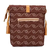 ZERATIO BAGS Women Sling Bag With Adjustable Strap Side Sling Bag Massenger (brown)-thumb3