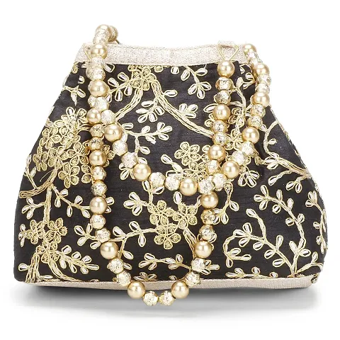 Stylish Silk Embellished Clutches For Women