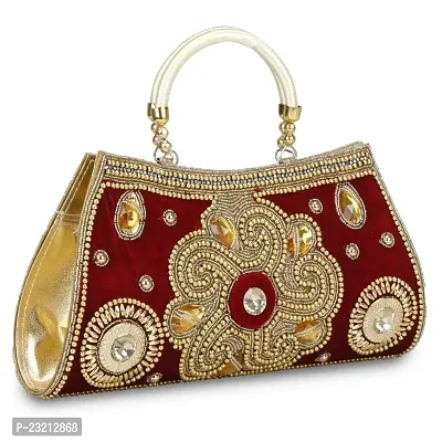 Shanvi handicraft Women's Stylish Hand Bag Clutch-thumb0