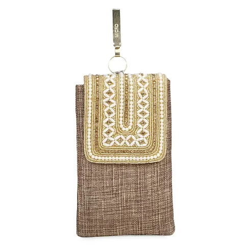 Shanvi handicraft Banjara Style Beaded Sling bag for Women | Crossbody Long Strap Purse | Handmade Natural Style| Hanging Purse (Multicolour)