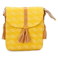 ZERATIO BAGS Women Sling Bag With Adjustable Strap Side Sling Bag Massenger (yellow)-thumb1