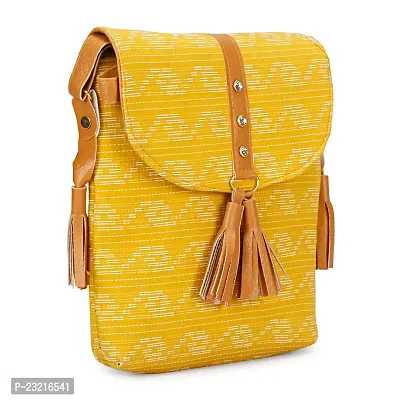 ZERATIO BAGS Women Sling Bag With Adjustable Strap Side Sling Bag Massenger (yellow)