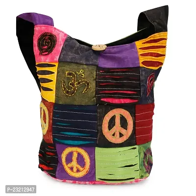 ZERATIO Bags Multicolour Indian Handicrafts Traditional Ethnic Design Women's Hippie Monk Bag-thumb2
