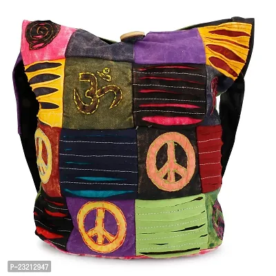 ZERATIO Bags Multicolour Indian Handicrafts Traditional Ethnic Design Women's Hippie Monk Bag-thumb3
