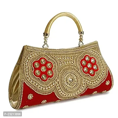 Shanvi handicraft Women's Stylish Hand Bag Clutch2-thumb2