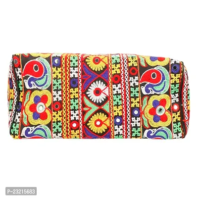 ZERATIO BAGS Rajasthani Art Tote Jaipuri Hand Bag And Shoping Bag (Multi Red)-thumb4